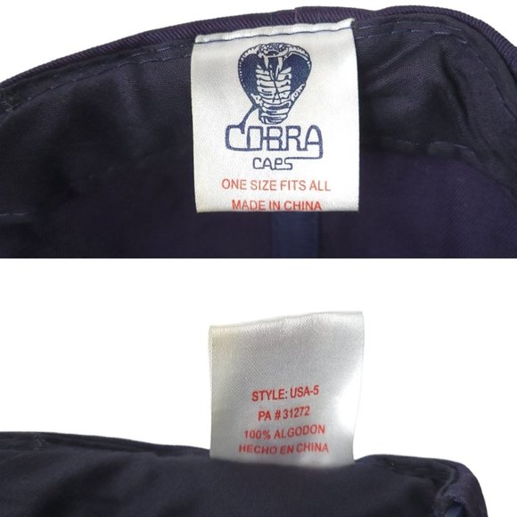 Cobra Star Spangled Banner Flag Cap Snapback Cap Trucker Baseball Hat - Picture 11 of 13